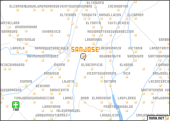 map of San José