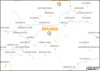 map of San José