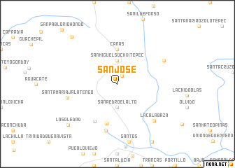 map of San José