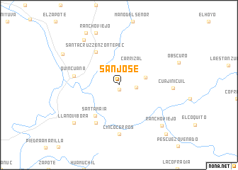 map of San José