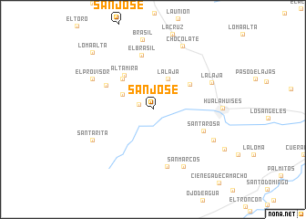 map of San José