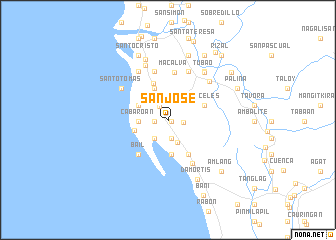 map of San José