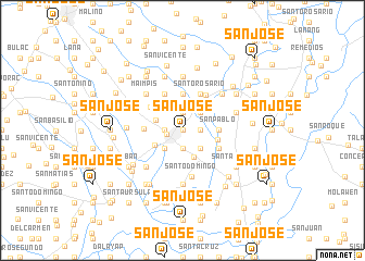 map of San José