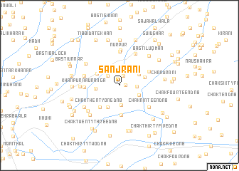 map of Sanjrāni