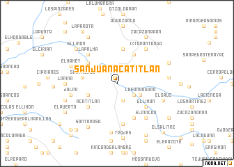 map of San Juan Acatitlán