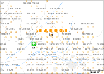 map of San Juan Arriba