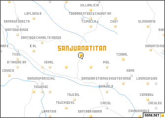 map of San Juan Atitán