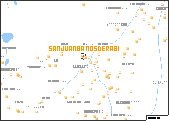 map of San Juan Baños de Rabi