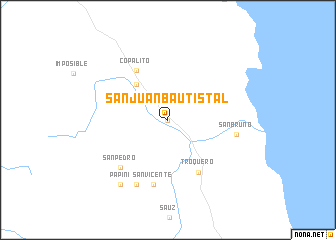 map of San Juan Bautista L.