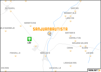 map of San Juan Bautista