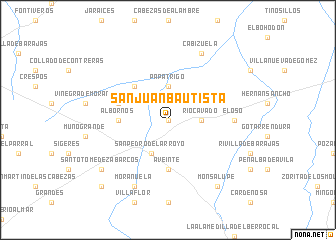 map of San Juan Bautista