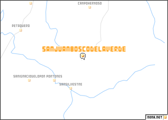 map of San Juan Bosco de la Verde