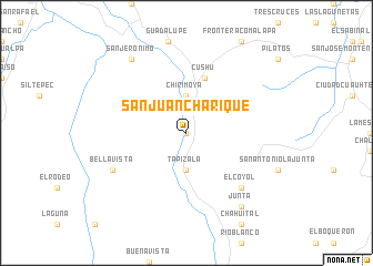 map of San Juan Charique