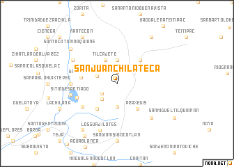 map of San Juan Chilateca
