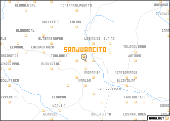 map of San Juancito