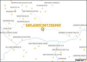 map of San Juan Coatzospan