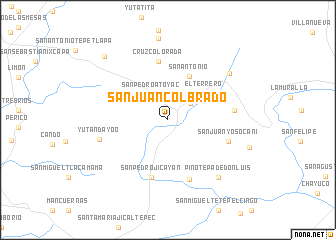 map of San Juan Colbrado