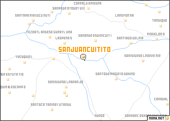 map of San Juan Cuitito