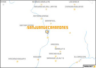 map of San Juan de Camarones