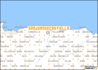 map of San Juan de Castiello