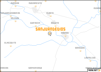 map of San Juan de Dios