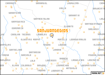 map of San Juan de Dios