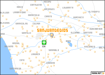 map of San Juan de Dios