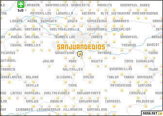 map of San Juan de Dios