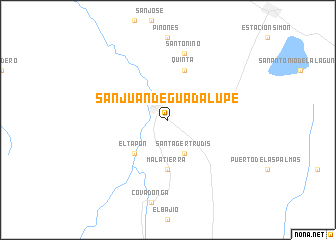 map of San Juan de Guadalupe