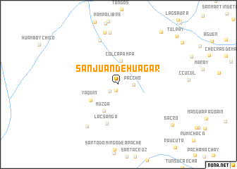 map of San Juan de Huagar