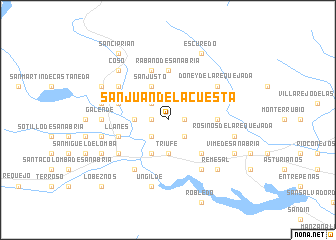 map of San Juan de la Cuesta