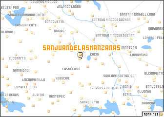 map of San Juan de las Manzanas