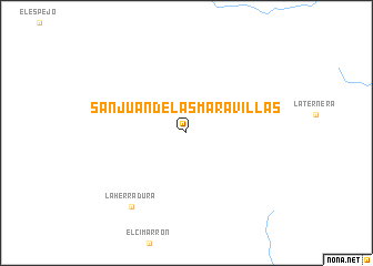 map of San Juan de las Maravillas