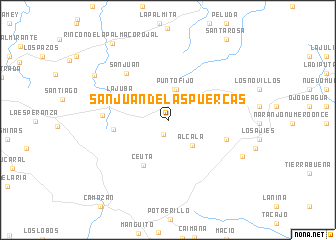 map of San Juan de las Puercas