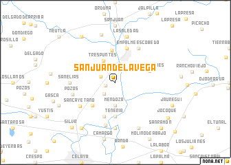 map of San Juan de la Vega