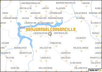 map of San Juan del Cordoncillo