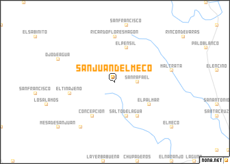 map of San Juan del Meco