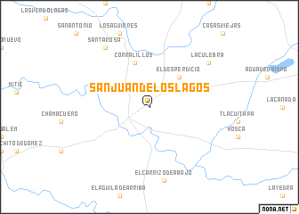 map of San Juan de los Lagos
