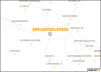 map of San Juan del Prado