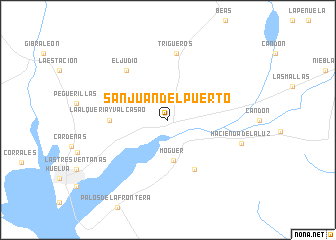 map of San Juan del Puerto