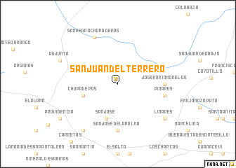 map of San Juan del Terrero