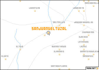 map of San Juan del Tuzal