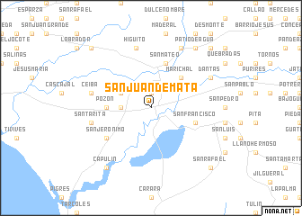 map of San Juan de Mata