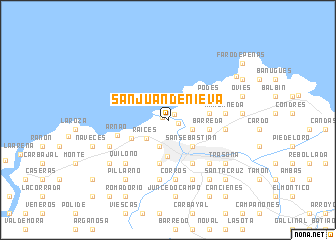 map of San Juan de Nieva