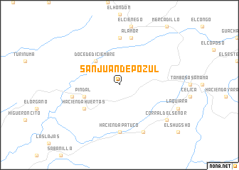 map of San Juan de Pozul