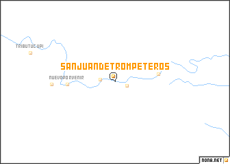 map of San Juan de Trompeteros