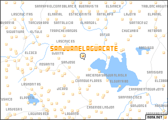 map of San Juan El Aguacate