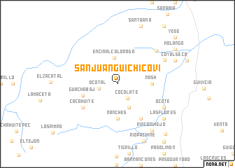 map of San Juan Guichicovi