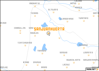 map of San Juan Huerta