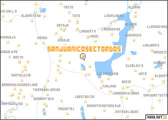 map of San Juanico Sector Dos